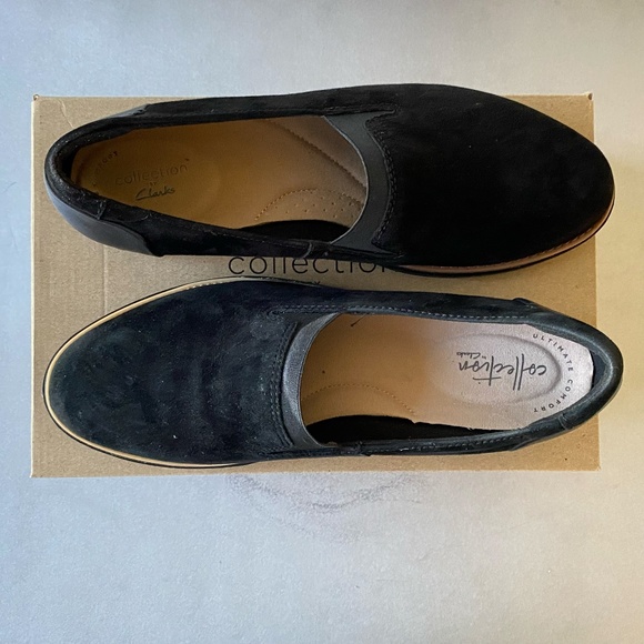 BRAND NEW CLARK LOAFERS COLOR BLACK - SIZE 9 - Picture 2 of 5